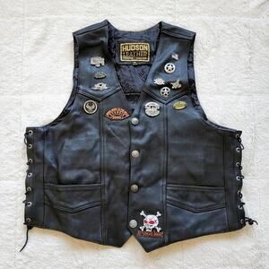 Hudson Leather Mens Vintage 2005 Sturgis‎ Harley Davidson